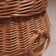 Wicker pouf box