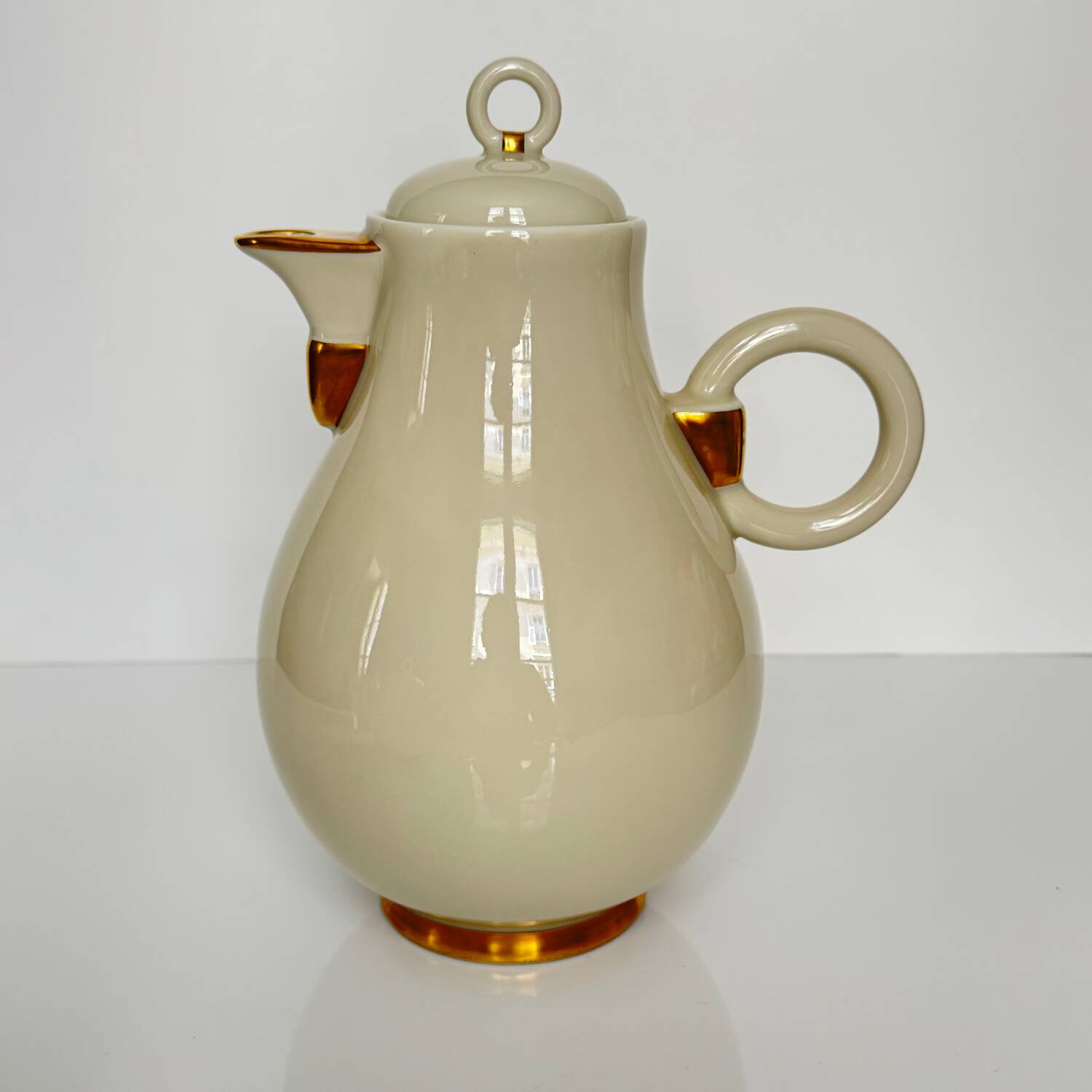 Art Deco style coffee and tea service, Ruhlmann model, Maison Vignaud, Limoges