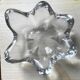 Ashtray in glass crystal in the shape of a star.
