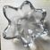 Ashtray in glass crystal in the shape of a star.