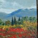 Old painting oil on panel Provençal landscape signed Henri Millet