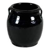 Hú - Pot à confit chinois émaillé noir n°7
