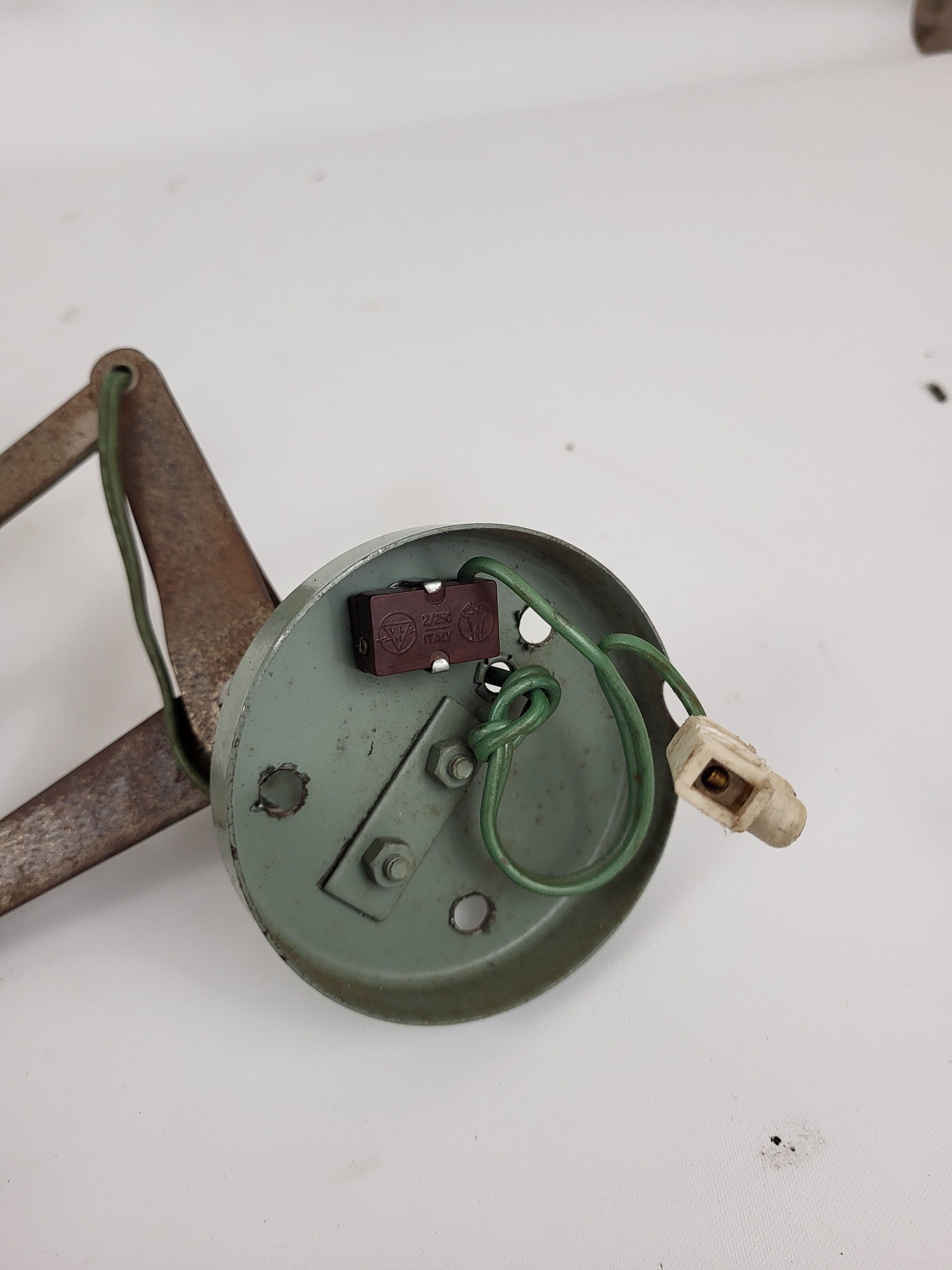 Accordion wall lamp sheet metal 50s