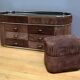 Dressing table and its pouf, Italian design – 1970
