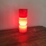 Red glass lamp
