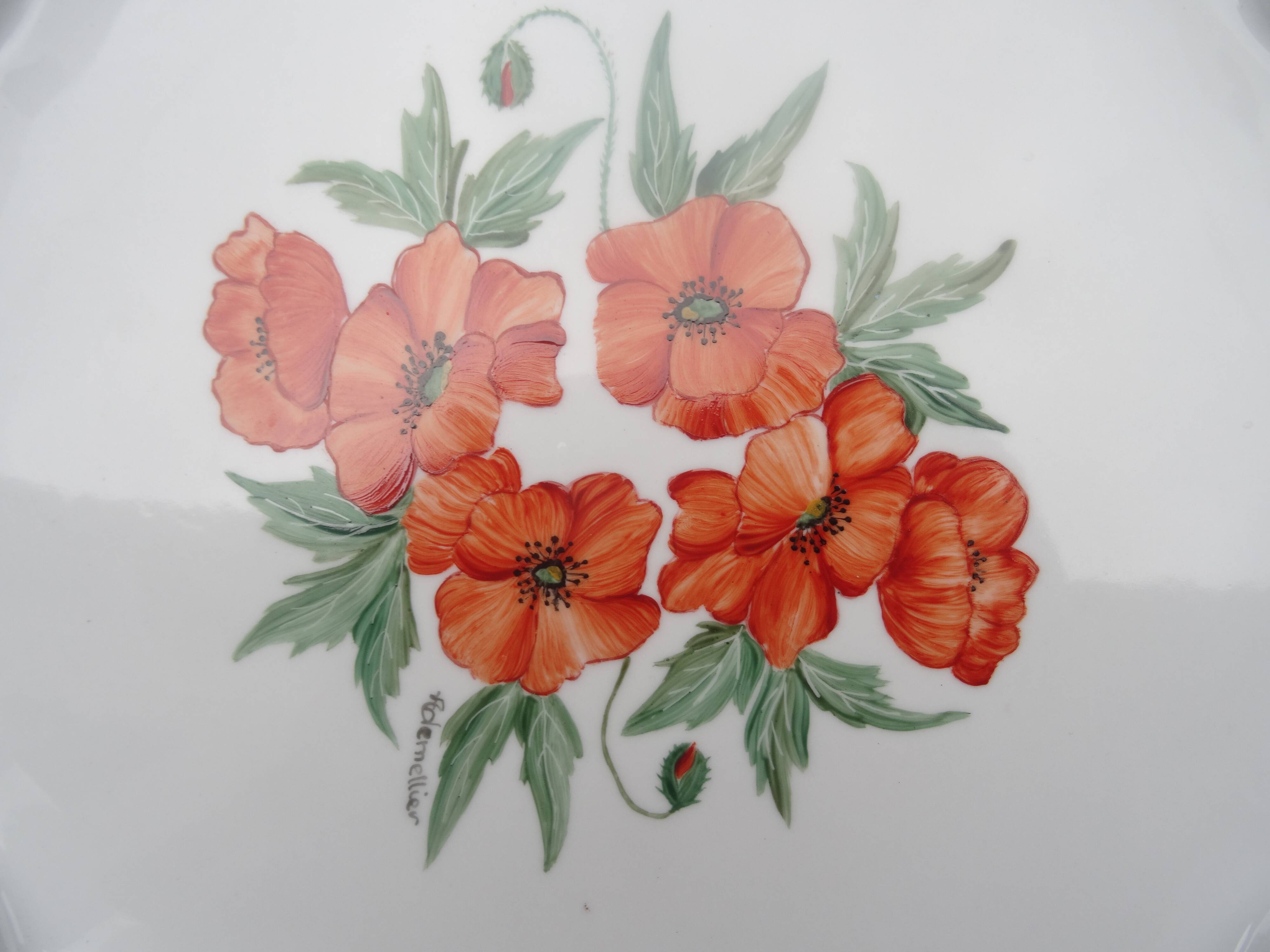 Hand-painted pie dish