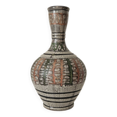 Textured ceramic art vase 1960