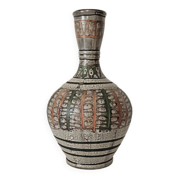 Textured ceramic art vase 1960