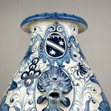 Large Blue Ceramic Vase by Ima for Montelupo Florentino, Italy, 1980s