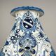 Large Blue Ceramic Vase by Ima for Montelupo Florentino, Italy, 1980s
