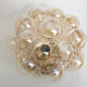 Amber Glass Bubble Applique by Helena Tynell, 1960s
