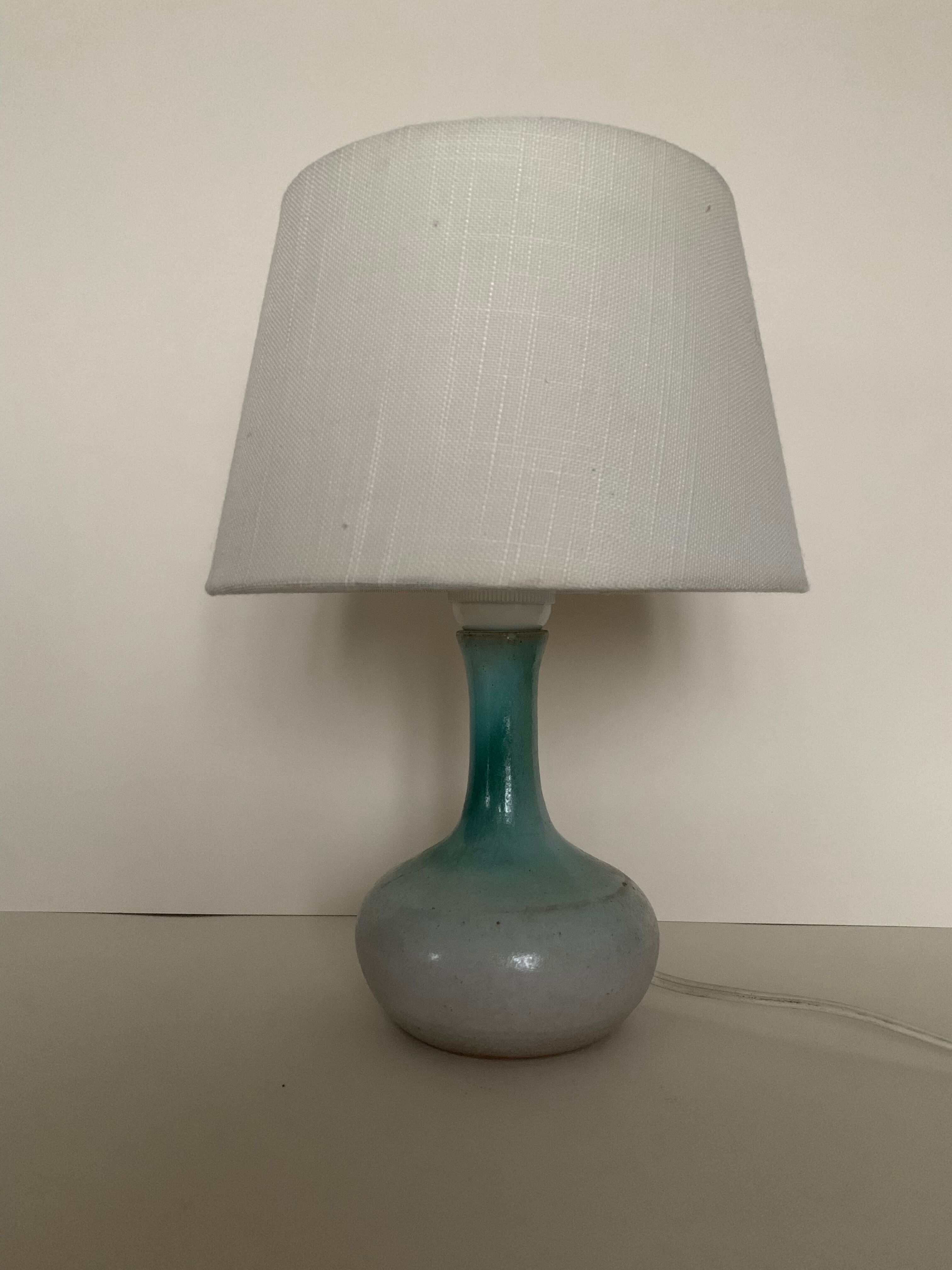 Vintage stoneware lamp