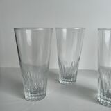 Set of 4 glasses with orangeade H: 12,5cm
