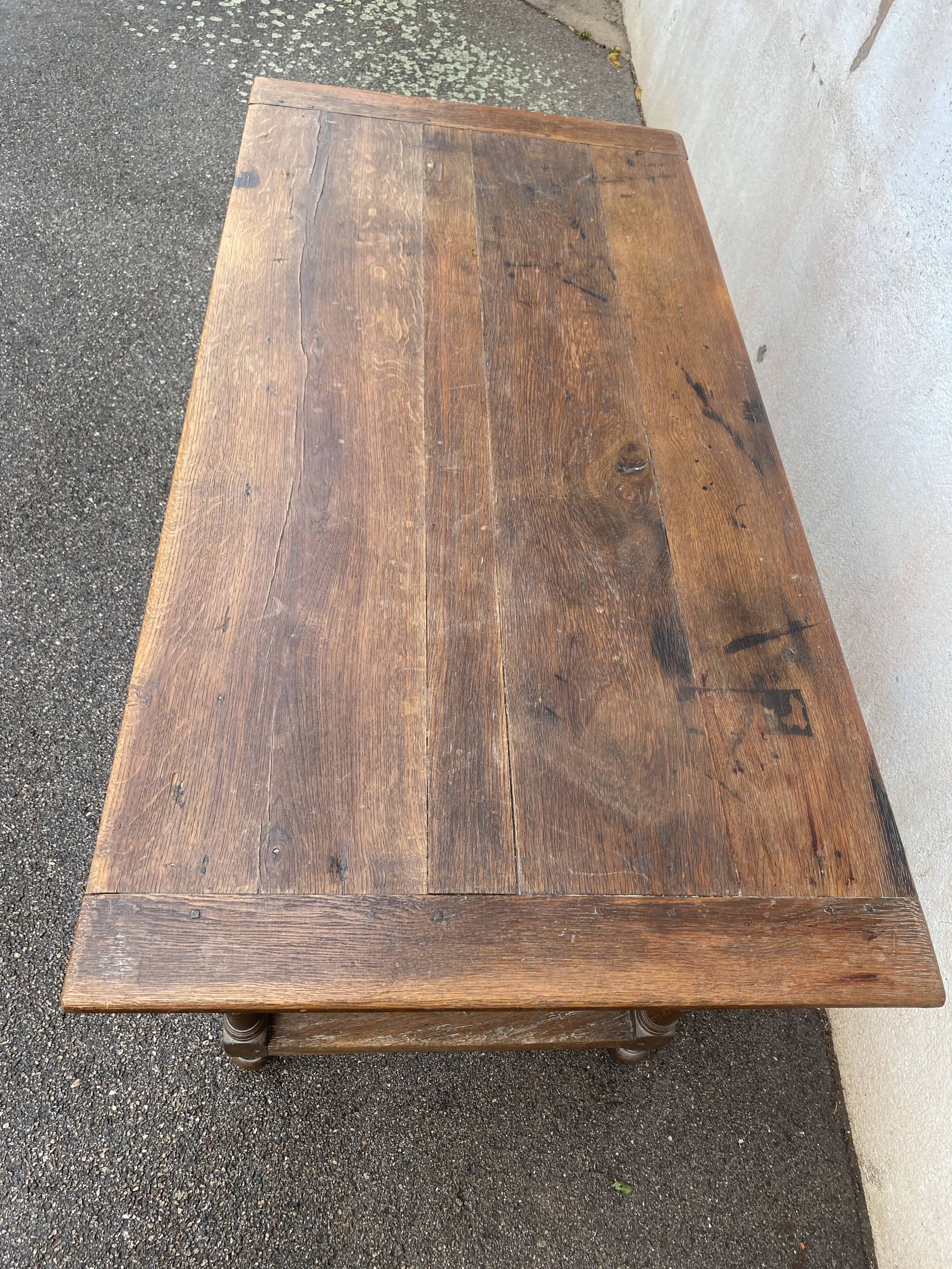 Oak farmhouse table