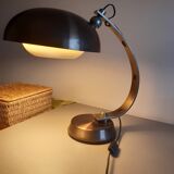 Desk lamp, bronze chrome, 70's Italian design