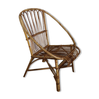 Adult rattan armchair 1960