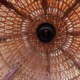 Vintage rattan flower hanging