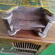 Indian wooden chest with wheels