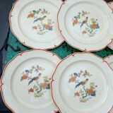 Set of six HBCM dessert plates