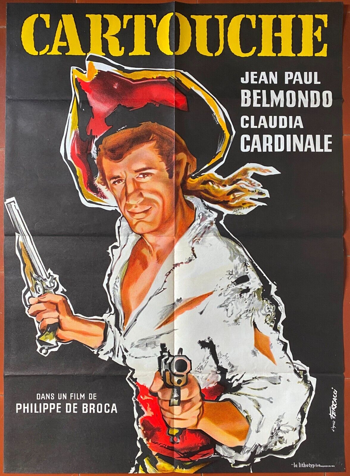 Poster "Cartouche" Claudia Cardinale, Belmondo 55x76cm