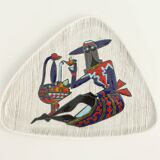 Plat italien de forme libre par Sesto di Fiamma, 1950's