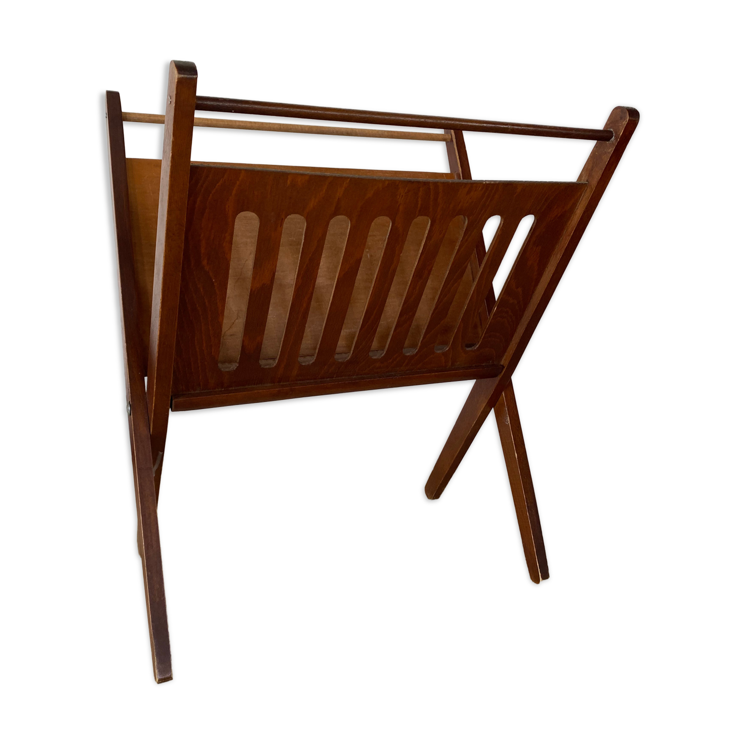 Wooden magazine holder