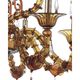 Handcrafted Modern Brown Ca’ Rezzonico Chandelier With Curled Murano Glass