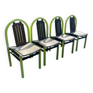 4 chaises en bois Baumann