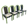 4 chaises en bois Baumann modèle Argos