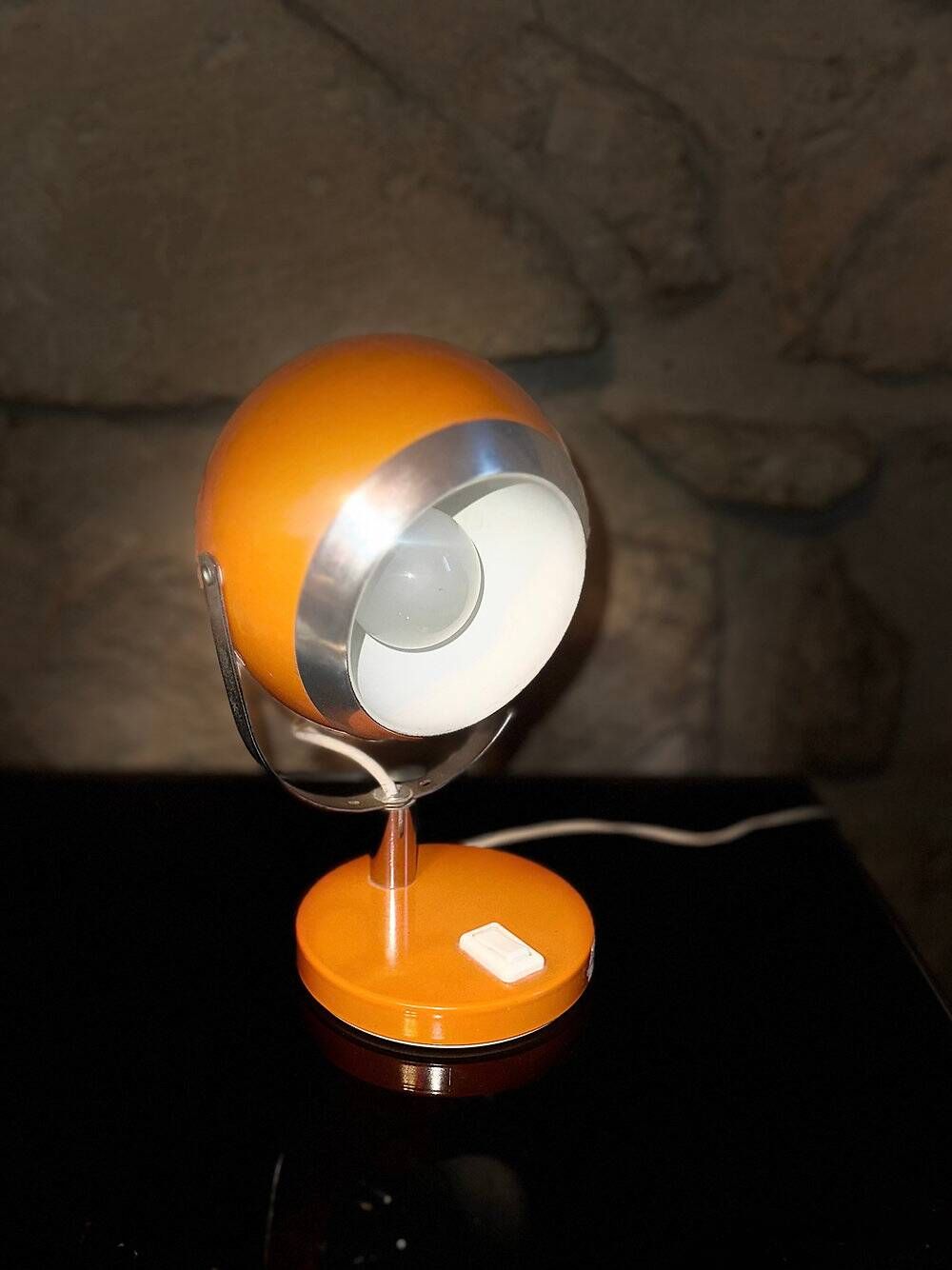 Vintage Eye Ball table lamp, Space Age, Yugoslavia, 1970s