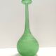Tulipe en verre soufflé vert Scavo, attribut de Cenedese, Italie