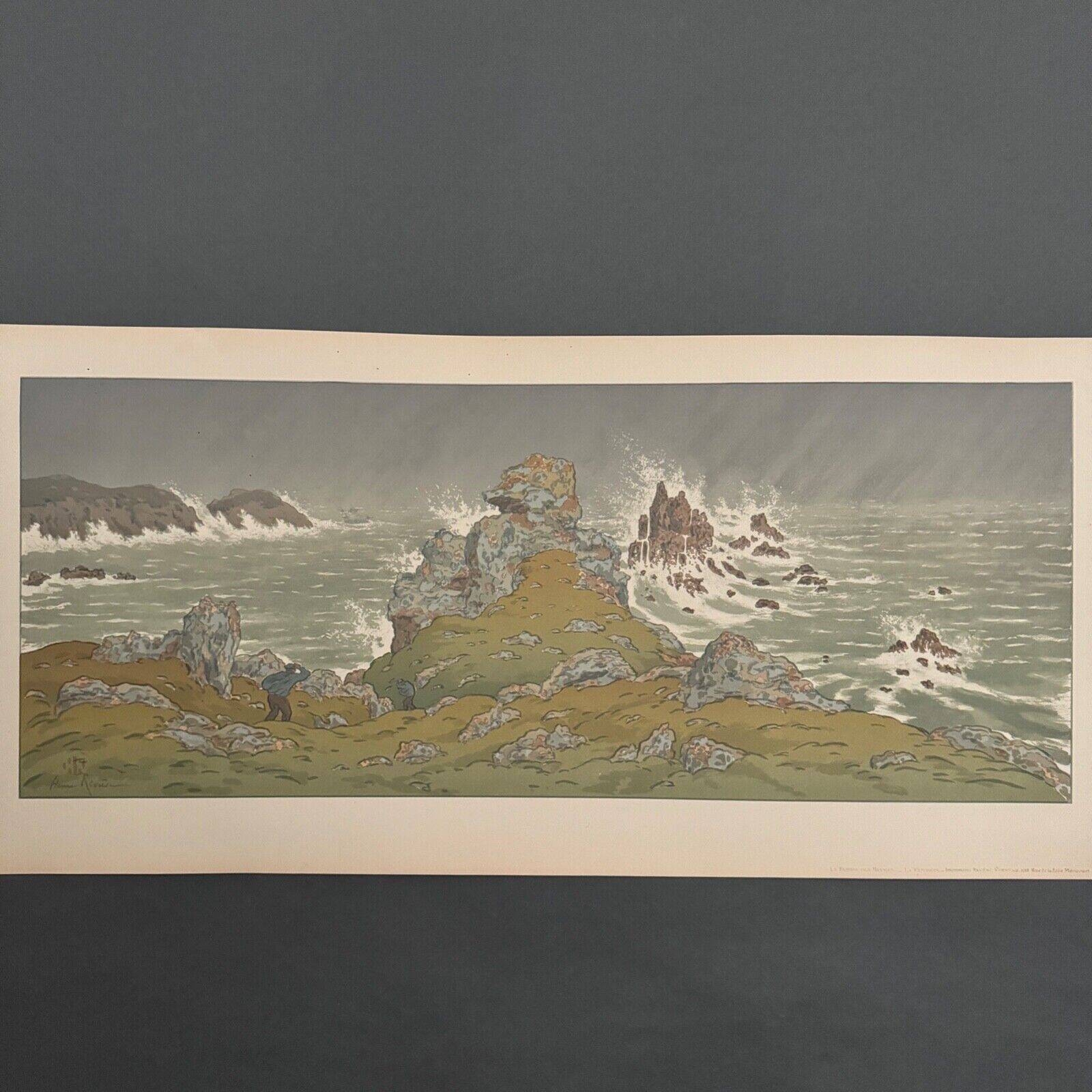 Lithograph by Henri Rivière La Tempête