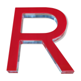 Sign letter in plexi