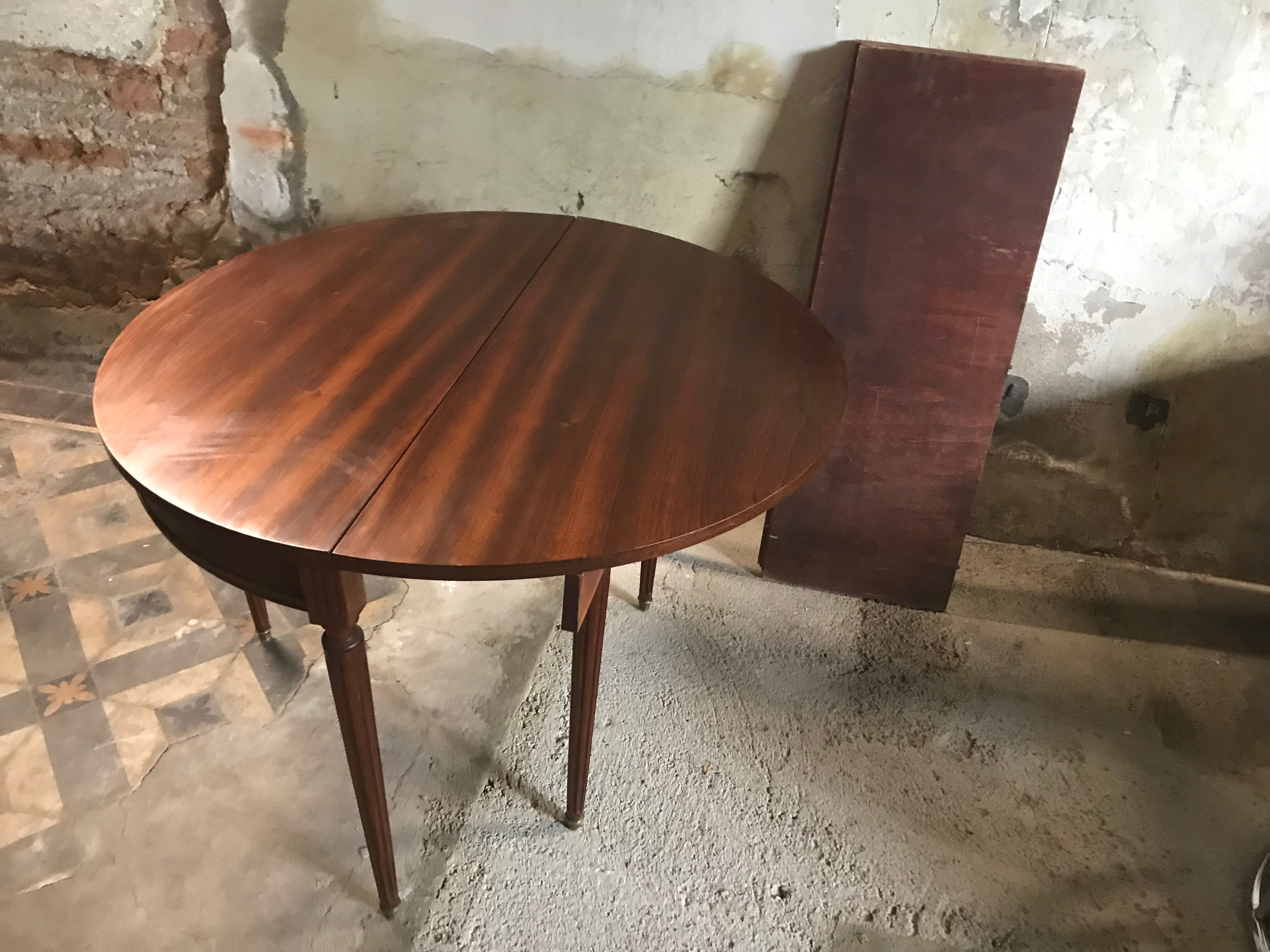 Half moon table Louis XVI