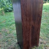 Chiffonnier commode haute bois massif éxotique palissandre 5 tiroirs