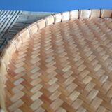 Braided bamboo platter