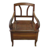Old wooden armchair