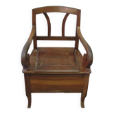 Old wooden armchair