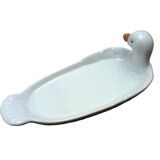 White porcelain flat duck