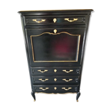 Black and gilded Louis XV style writing desk
