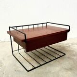 Wall-Mounted Nightstand – Mid-Century Teak