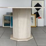 Table en travertin vintage