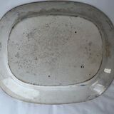 Large blue and white dish with Japanese pattern