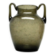 Postmodern vase, olive antico glass, designed by Z. Horbowy, Poland, 1970s