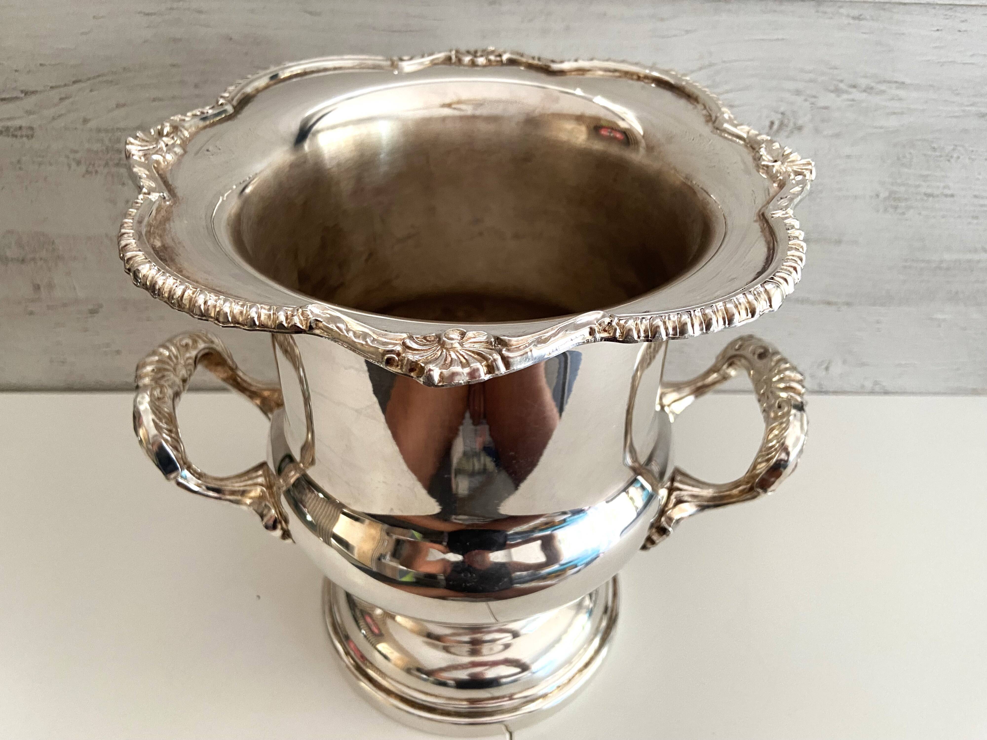 Champagne Ice Bucket Cooler Silver Plated Viners Taiwan Medici