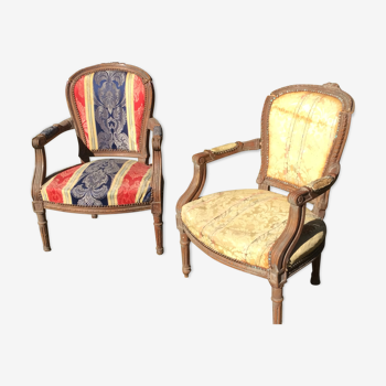 Paire de fauteuils anciens