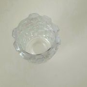 Glass lampshade, chandelier flute, year 60 70, pressed glass, embossed glass