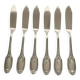 6 Marie-Antoinette Fish Knives - Christofle, Silver-Plated Metal