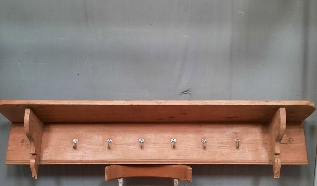 Rustic wall coat rack