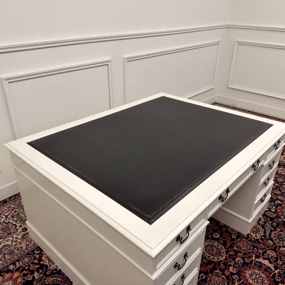 Classic English White Desk Partnerdesk